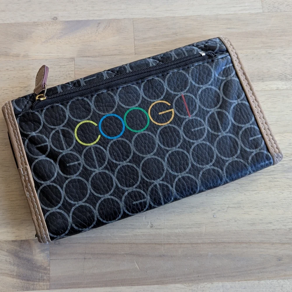 COOGI Leather Tri-fold Multicolor Wallet‎